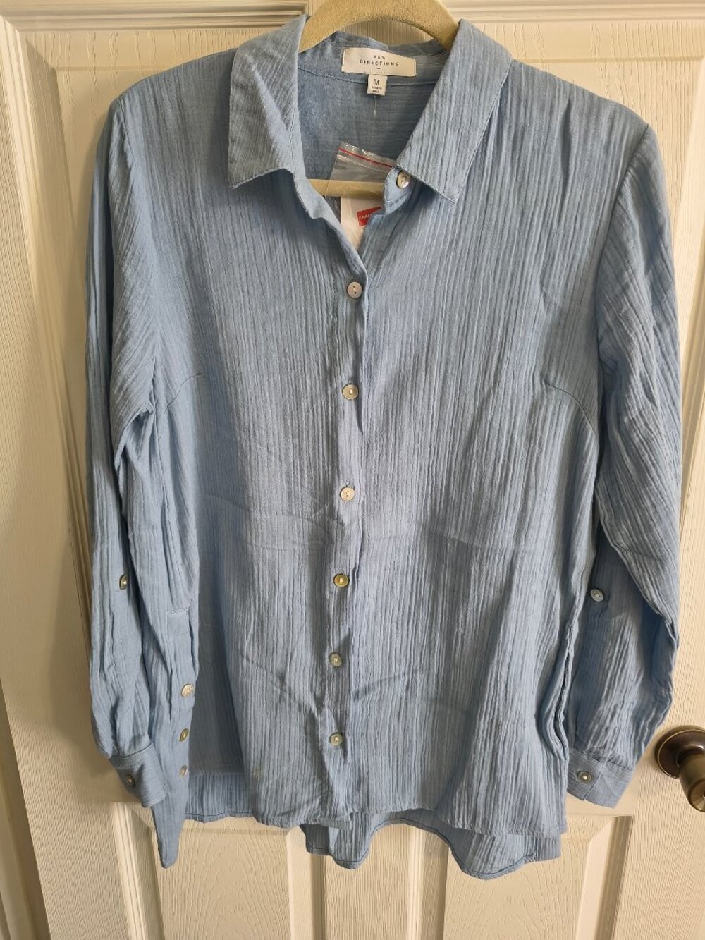 New Directions Button Down Long Sleeve Top